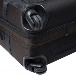 Pre Owned TUMI Black/Brown Nylon 4 Wheel Henderson Short Trip Expandable Luggage