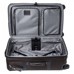 Pre Owned TUMI Black/Brown Nylon 4 Wheel Henderson Short Trip Expandable Luggage
