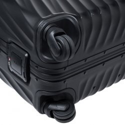 TUMI Silver Aluminum 4 Wheel Short Trip Packing Case 19 Degrees Luggage 65