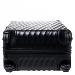 TUMI Silver Aluminum 4 Wheel Short Trip Packing Case 19 Degrees Luggage 65