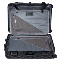TUMI Silver Aluminum 4 Wheel Short Trip Packing Case 19 Degrees Luggage 65