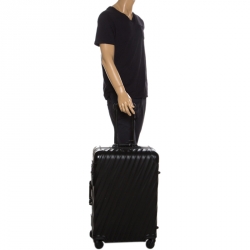 TUMI Silver Aluminum 4 Wheel Short Trip Packing Case 19 Degrees Luggage 65