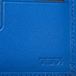 Tumi Electric Blue Leather Bifold Wallet