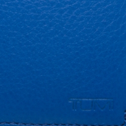 Tumi Electric Blue Leather Bifold Wallet