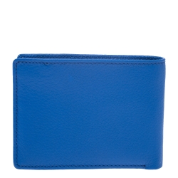 Tumi Electric Blue Leather Bifold Wallet
