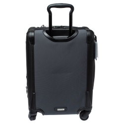 Pre Owned Tumi Grey/Black Nylon Alpha 2 Continental Expandable 4 Wheel Carry On Luggage