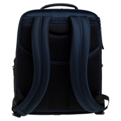 TUMI Blue Nylon and Leather Slim Solutions Backpack