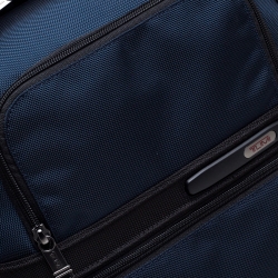 TUMI Blue Nylon and Leather Slim Solutions Backpack