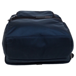 TUMI Blue Nylon and Leather Slim Solutions Backpack