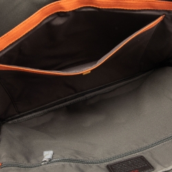 Pre Owned Tumi Black/Brown Nylon and Leather Burke Portfolio Slim Bag