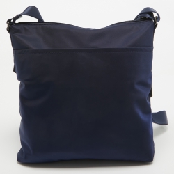 Pre Owned TUMI Navy Blue Nylon Voyageur Carmel Messenger Bag