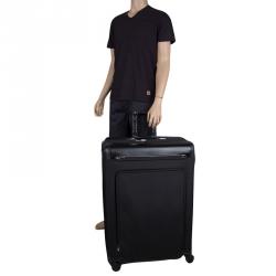 Pre Owned Tumi Black Nylon Expandable Aden Fortnight Trip 31 Luggage