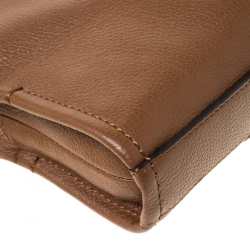 Tumi Brown Leather Seneca Slim Briefcase