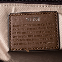 Tumi Brown Leather Seneca Slim Briefcase