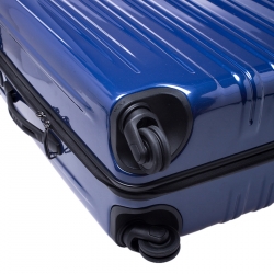 TUMI Blue PVC V3 Rolling Suitcase