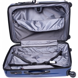TUMI Blue PVC V3 Rolling Suitcase