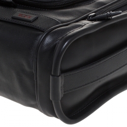 Pre Owned Tumi Black Leather Alpha II Hanging Travel Clutch