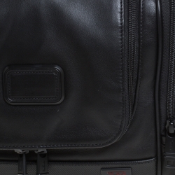 Pre Owned Tumi Black Leather Alpha II Hanging Travel Clutch