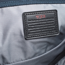 Pre Owned Tumi Black Leather Alpha II Hanging Travel Clutch