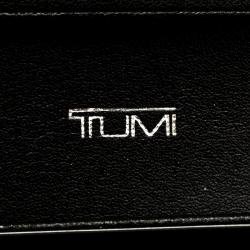 Pre Owned Tumi Burgundy Leather Card Case