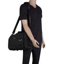 Pre Owned Tumi Black Nylon Portfolio Alpha Duffle Bag