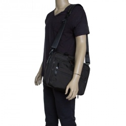 Pre Owned Tumi Black Nylon Alpha T-Pass Expandable Laptop Bag