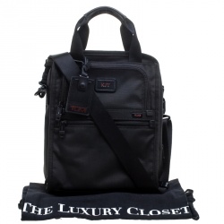 Pre Owned TUMI Black Nylon Alpha II Tote