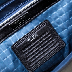 Tumi Black Nylon and Leather Arrive Galeao Messenger Bag