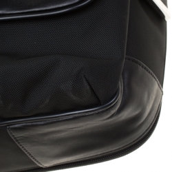 Tumi Black Nylon and Leather Arrive Galeao Messenger Bag