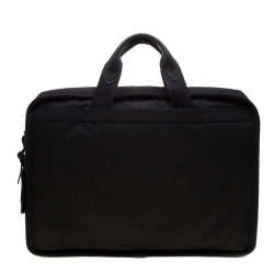 Pre Owned Tumi Black Nylon Alpha T-Pass Expandable Laptop Briefcase