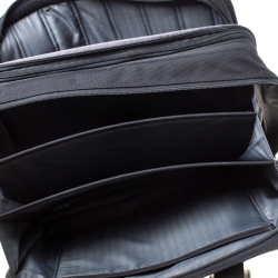 Tumi Black Nylon Alpha T-Pass Expandable Laptop Briefcase