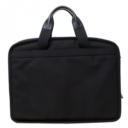 Tumi Black Nylon Alpha T-Pass Expandable Laptop Briefcase