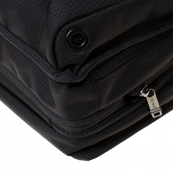 Tumi Black Nylon Alpha T-Pass Expandable Laptop Briefcase