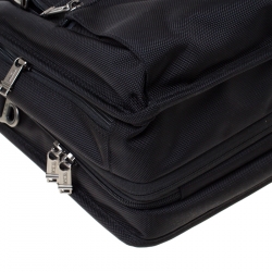 Tumi Black Nylon Alpha T-Pass Expandable Laptop Briefcase