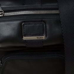Tumi Black Nylon and Leather Alpha Bravo Braton Crossbody Bag