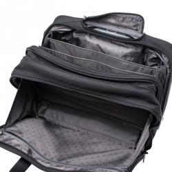 Tumi Black Canvas Alpha Compact Wheeled Brief Trolley