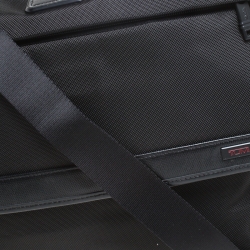 Pre Owned Tumi Black Nylon Alpha Flap Laptop Bag