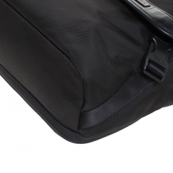 Pre Owned Tumi Black Nylon Alpha Flap Laptop Bag