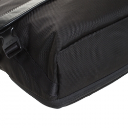 Pre Owned Tumi Black Nylon Alpha Flap Laptop Bag