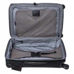 Pre Owned TUMI Black Nylon 4 Wheel Alpha II Short Trip Expandable Packing Case Luggage