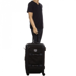 Pre Owned TUMI Black/Brown Nylon 4 Wheel Henderson Short Trip Expandable Luggage