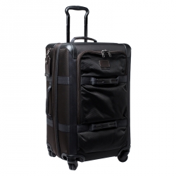 Pre Owned TUMI Black/Brown Nylon 4 Wheel Henderson Short Trip Expandable Luggage