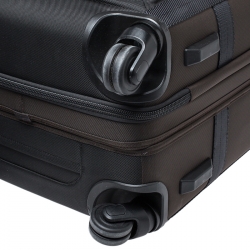 Pre Owned TUMI Black/Brown Nylon 4 Wheel Henderson Short Trip Expandable Luggage