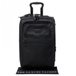 Pre Owned TUMI Black Nylon 2 Wheel Continental Carry On Luggage