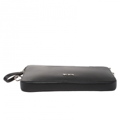 Tumi Black Leather Crossbody Bag 