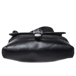 TUMI Black Nylon and Leather Messenger Bag