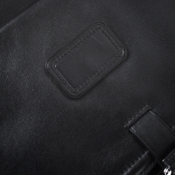 TUMI Black Nylon and Leather Messenger Bag