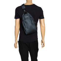 Pre Owned TUMI Grey Nylon Voyageur Brive Sling Backpack