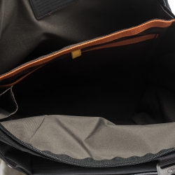 Pre Owned Tumi Black Nylon and Leather Nickerson 3 Pocket Expansion Backpack