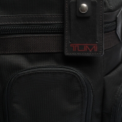 Pre Owned Tumi Black Nylon and Leather Nickerson 3 Pocket Expansion Backpack